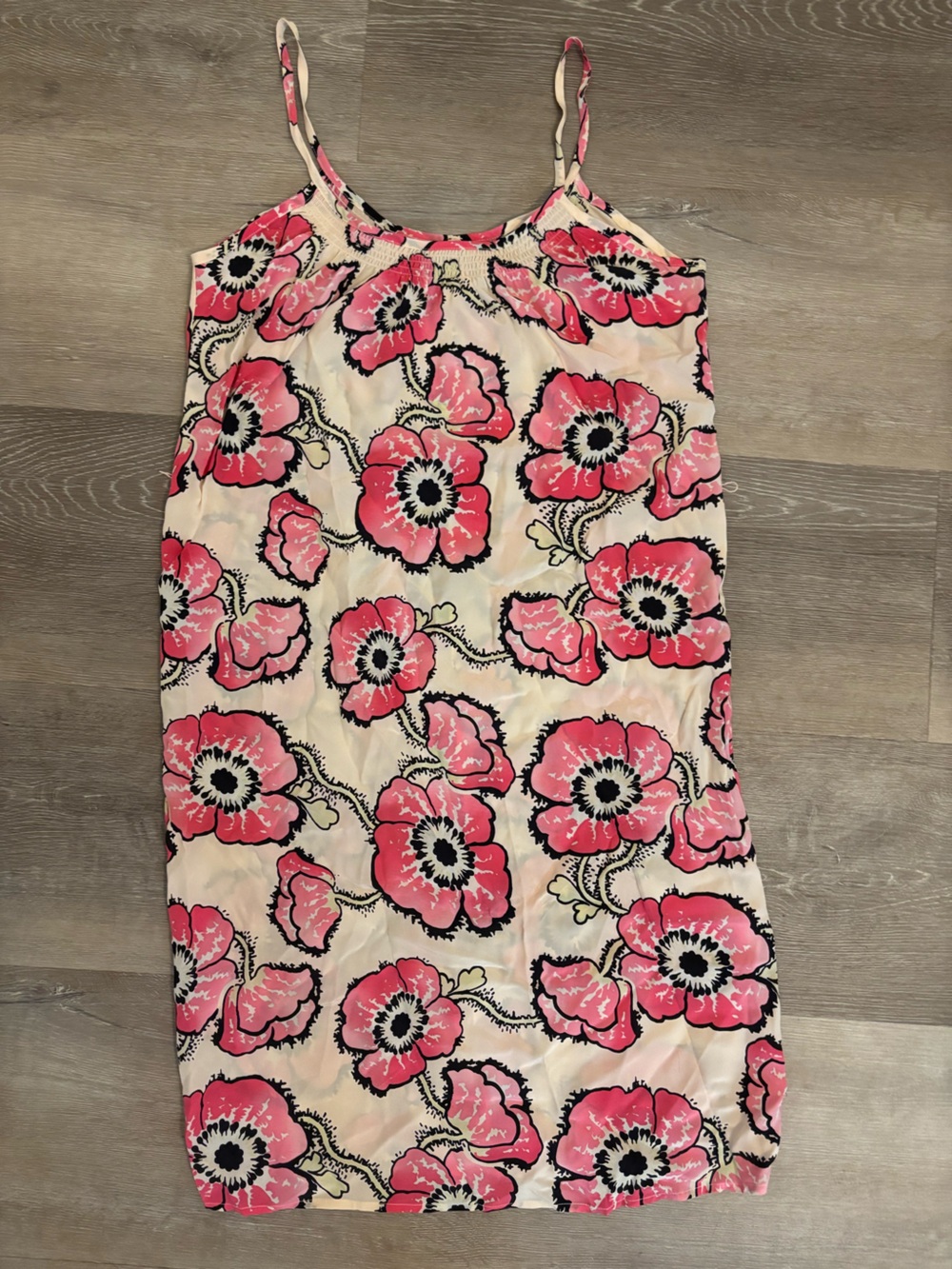 Tucker Pink Floral Maxi Skirt on Cream
